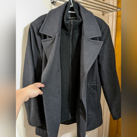 NWT Burnett Wool Blend Peacoat - Picture 13 of 15